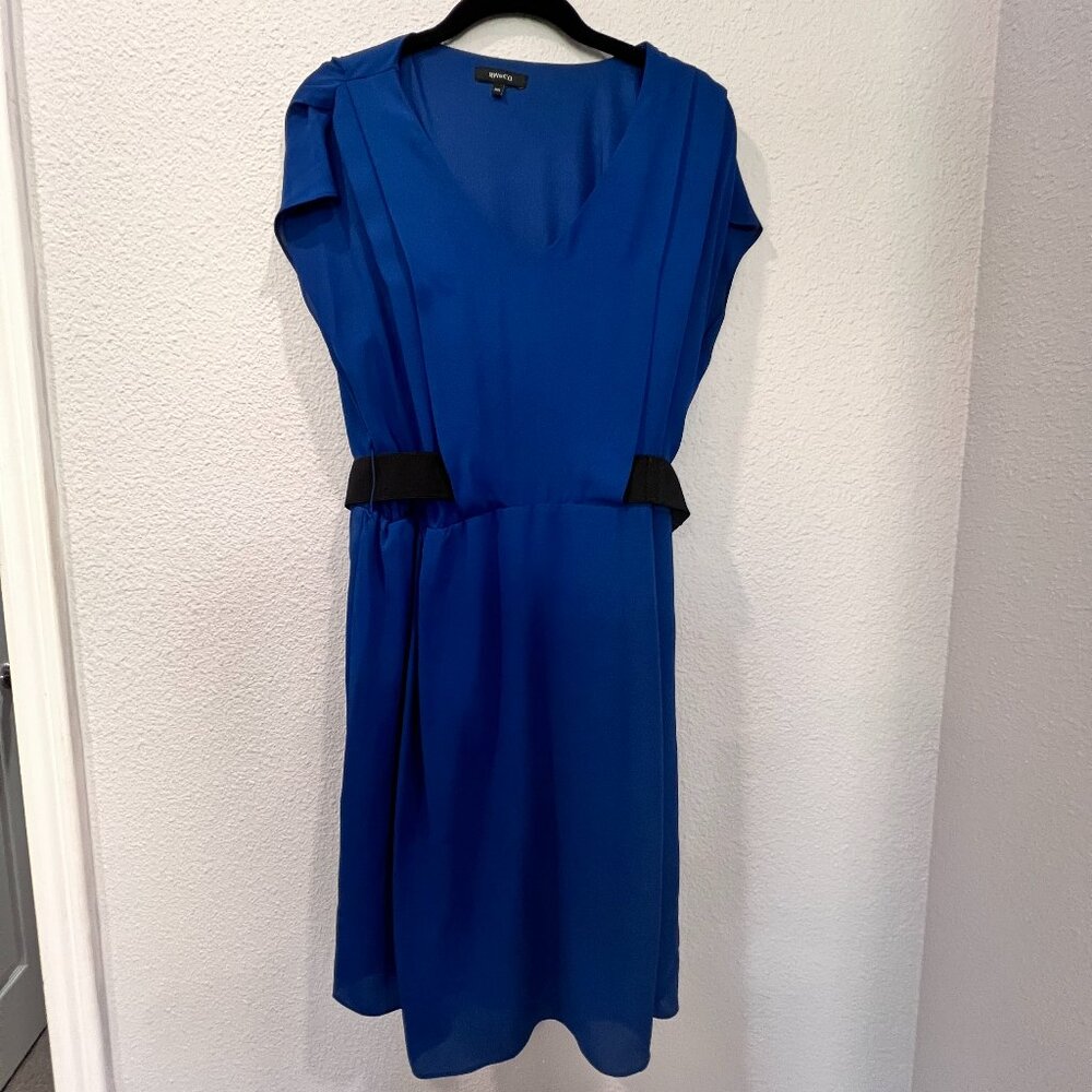 RW&CO Blue Sleeveless dress with Strechy Belt